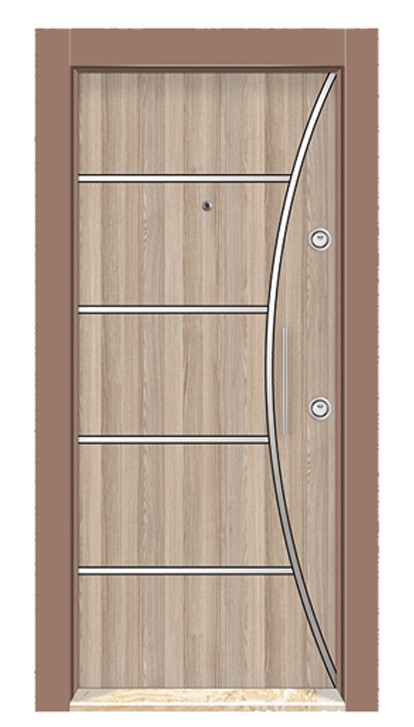 KRL305 Chrome Laminox Steel Door